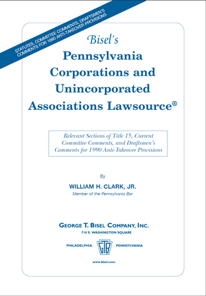 Pennsylvania Corporations and Unincorporated Associations Lawsource® (includes book + digital download)