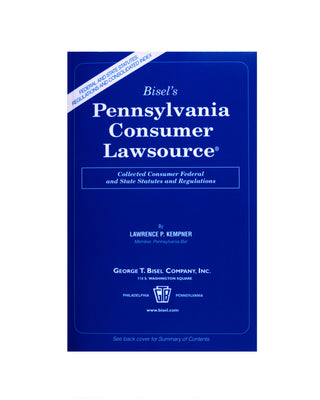 Z-Password Protected Digital Download - Pennsylvania Consumer Lawsource®
