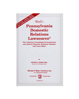 Pennsylvania Domestic Relations Lawsource® (includes book + digital download)